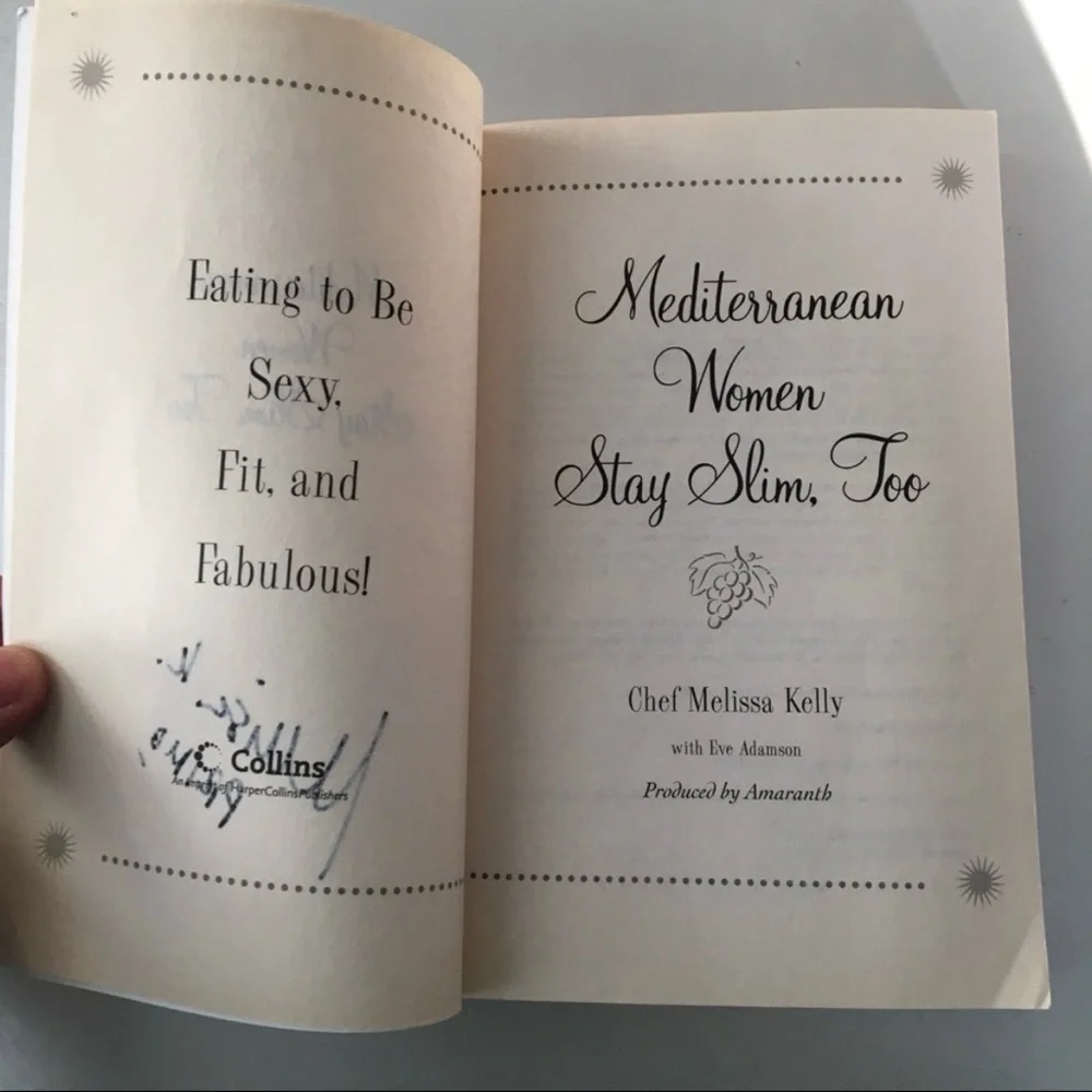 Signed ‘Mediterranean Woman Stay Slim,‎ Too’ Book